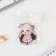 Key keychain wooden anime "in pink"