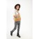 Bag-bag, lightning department, adjustable belt, beige color