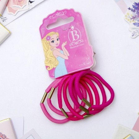 Hair gum "Classic" (set 6 pcs) 4.5 cm, mix-2
