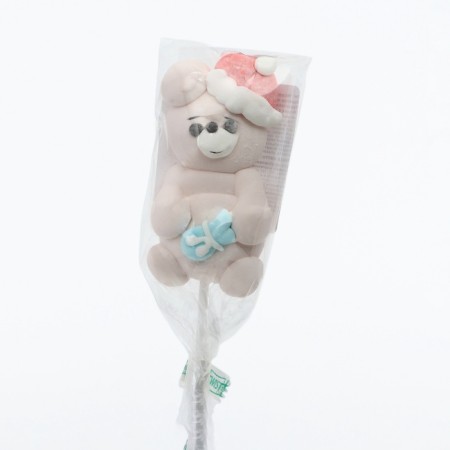 Marshmallow on the stick "Bear with a gift", 20 g