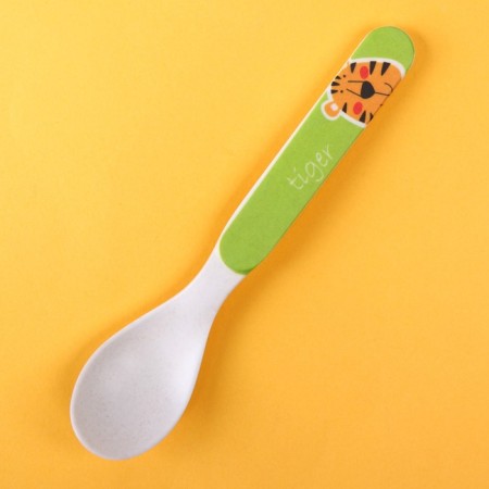 Spoon for feeding, bamboo, color mix-14