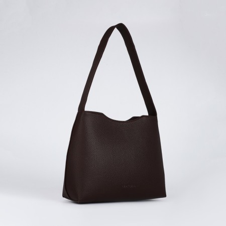 Female Bag Textura, Tout, Middle Size, Brown color-2