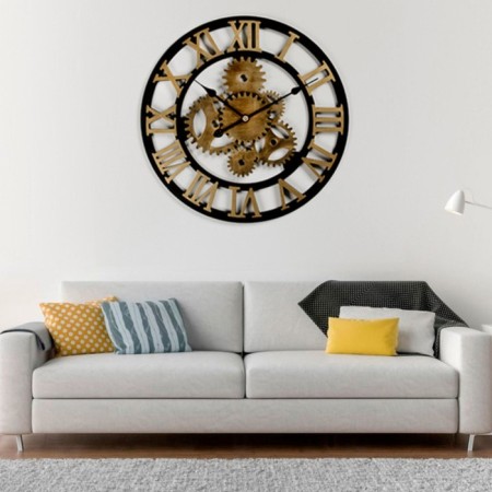 Wall clock, series: loft, discrete move, D-58 cm-1