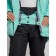 Ski jacket female, size 44, turquoise color