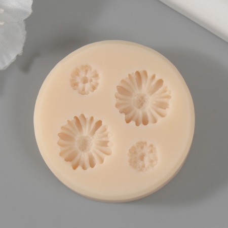 Silicone Mold "Bun Rose" D-3 cm mix-1