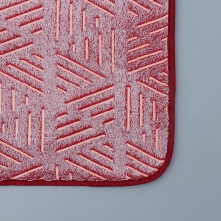 The bathroom rug glowing in the dark “luminous faces”, 50 × 80 cm, burgundy color-3