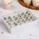 Set of pastry nozzles, d = 2 cm, 24 pcs, in the case, mix nozzles