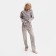 Pajama New Year's Women's kaftan bunny, gray color, size 40-42