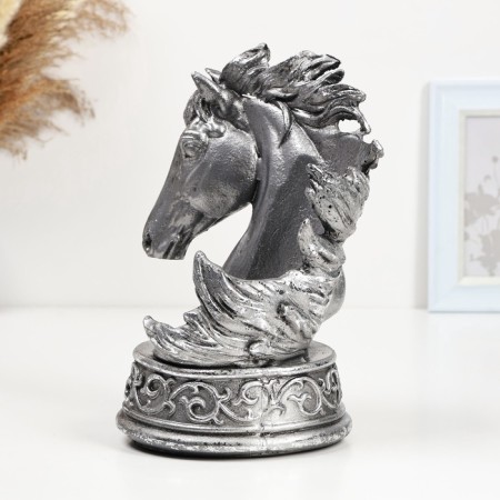 A stand for a bottle "Horse" 25x15x20cm, silver silver-3