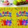 The single tablecloth “Happy Birthday”, gifts, 180x137 cm