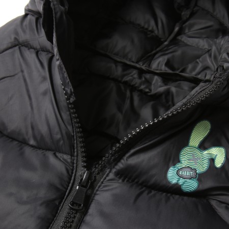 Warm vest of children, black color, height 92-98 cm-2