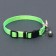 Koshachi collar "bow" with rhinestones, 30 x 1 cm, light green