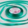 Satin tape, 10 mm × 23 ± 1 m, turquoise color No. 54