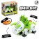 The Dinobot robot reacts to touch, light and sound effects, metal, green color