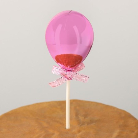 Topper for the Cake "Shar", 19 × 5 cm, pink color-1