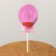 Topper for the Cake "Shar", 19 × 5 cm, pink color
