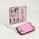 Manicure set "Nice Day", 6 items, in case, pink color