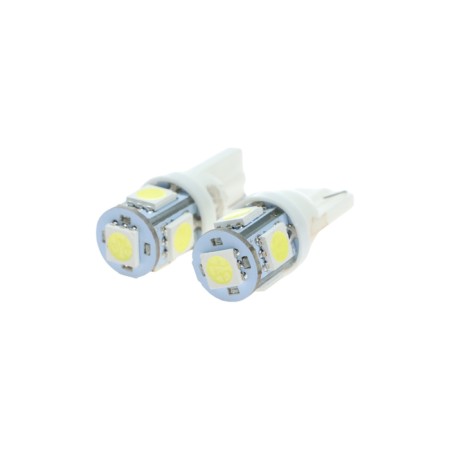 LED lamp AVS T027-10 T10, White, W2.1X9.5D, 5050 3 Chip, W5W, 10 pcs-3