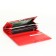 Women's wallet on magnets, red color