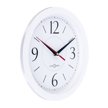 Wall watches, D-28 cm, interior, classic, silent, white rim-1