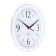 Wall watches, D-28 cm, interior, classic, silent, white rim