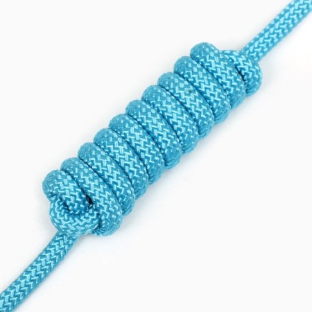 AMUNICE kit with a soft breathing harness and a round leash 120 x 1 cm, blue-9