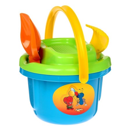 Sanding set No. 193: large bucket, large strainer, spatula, robbery), Mix color-9