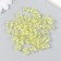 Plastic beads "Crystal multi-graphic. Pale yellow" Transparent set of 20 g 1x1x1 cm