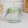 Glass Bank for bulk products with Rainbow Buggel Castle, 500 ml, 11 × 10 cm, Mix color