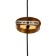Lamp Bayerlux "Sencha" E27 40W gold 14x14x25-125 cm