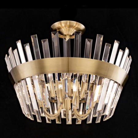 Lamp on the Citilux "Westeros" CL307163, 6x60W, E14, brown color-6