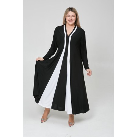 Female dress, size 54, black color-1