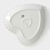 Porcelain plate Magistro "Heart", D = 30 cm, white color