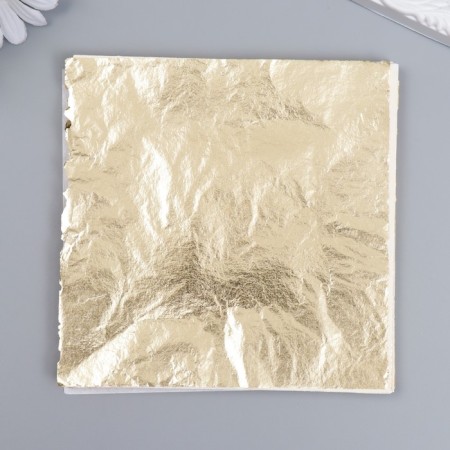 Potal for decorating a set of 100 sheets "gold" 14x14 cm