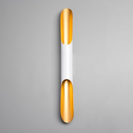 Sconces "bambo" E27 40W white gold 6x6x60cm-3