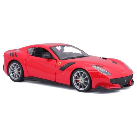 Racing machine BBURAGO Ferrari F12TDF, DIE-CAST, 1:24, Red color, opening doors-1