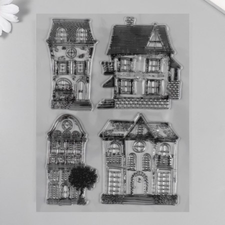 Stamp for creativity Silicon "Houses" 15x18cm-2
