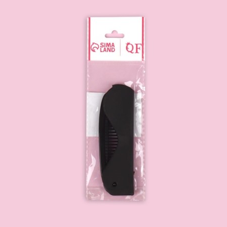 The comb is folding, 17.5 × 3 cm, black color-5