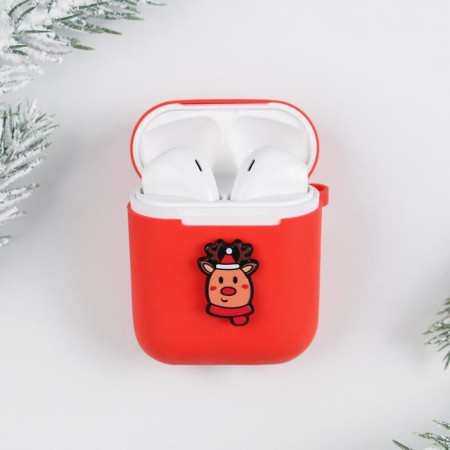 The case for wireless headphones "Happy New Music", 5.5 x 4.7 cm-2