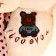 Soft toy "Bear", with a bow in polka dots, 100 cm, white color