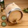 Oak barrel on a stand, 3l, Caucasian oak, brass tile