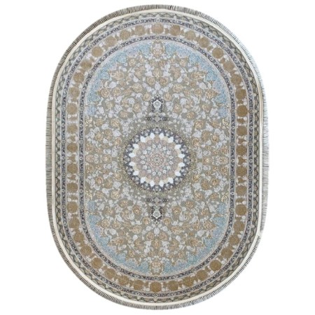 Oval carpet Mashad 1200 G129, size 80x150 cm