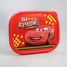 Ланч-бокс, прямоугольный, 500 мл "Ты лучший", Тачки