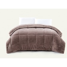 Aramis blanket, size 160x220 cm, cappuccino color