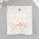 Magnetic metal lock "heart" gold and white 2 pcs 1.2x1.2 cm