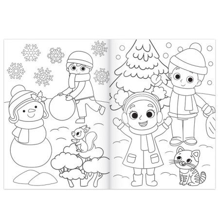 A set of New Year's coloring “And here is a holiday!”, 4 pcs. 12 p.-2