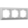 Frame for 3 posts WL14-FRAME-03, silver color