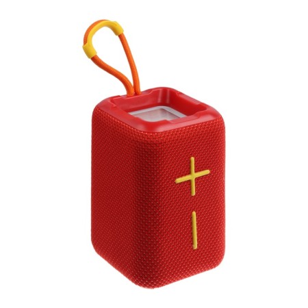 Portable column F68, 5 W, 600 mAh, backlight. Micro SD, red-1
