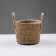 Kashpo wicker "Kenya" cylinder with handles, 17.5x17.5x16 cm, natural