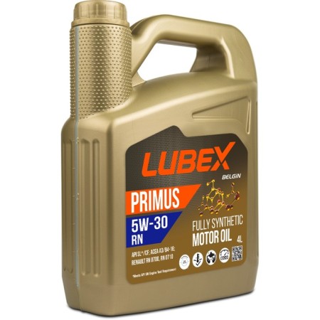Motor oil Lubex Primus RN 5W-30 CF/SL A3/B4, synthetic, 4 liters